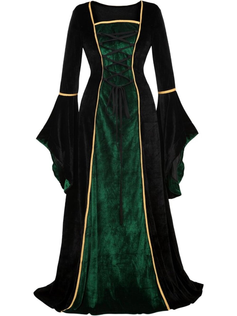 Elegant Velvet Renaissance Dress for Women | Medieval Witch & Victorian Faire